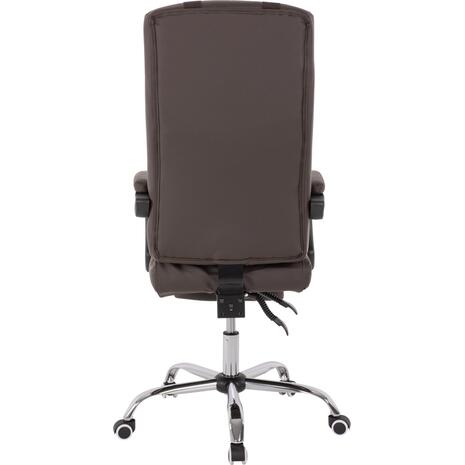 ΠΟΛΥΘΡΟΝΑ ΓΡΑΦΕΙΟΥ ΔΙΕΥΘΥΝΤΙΚΗ ΚΑΦΕ HM1057.19 ΜΕ ΠΤΥΣΣΟΜΕΝΟ ΥΠΟΠΟΔΙΟ 58x71x128Y εκ. (Καφέ)