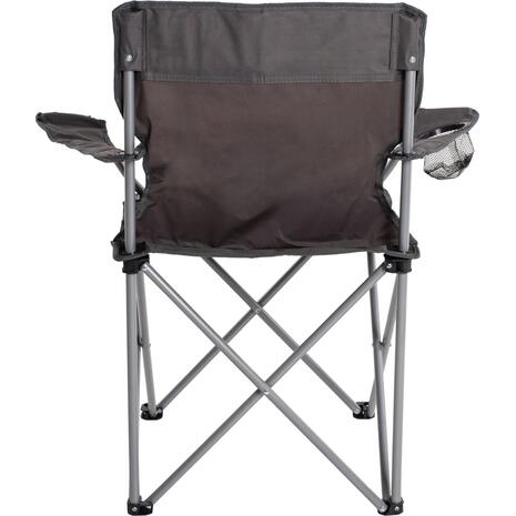 ΠΟΛΥΘΡΟΝΑ FISHERMAN HM5096.01 ΠΤΥΣΣΟΜΕΝΗ CAMPING ΜΕ ΘΕΣΗ ΓΙΑ ΠΟΤΗΡΙ ΓΚΡΙ 77x48x81εκ.