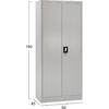 ΝΤΟΥΛΑΠΑ ΜΕΤΑΛΛΙΚΗ CLOD HM5961.11 2ΦΥΛΛΗ ΜΕ ΧΩΡΙΣΜΑ ΑΝΟΙΧΤΟ ΓΚΡΙ 90Χ40Χ180Yεκ.