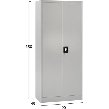 ΝΤΟΥΛΑΠΑ ΜΕΤΑΛΛΙΚΗ CLOD HM5961.11 2ΦΥΛΛΗ ΜΕ ΧΩΡΙΣΜΑ ΑΝΟΙΧΤΟ ΓΚΡΙ 90Χ40Χ180Yεκ.