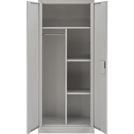 ΝΤΟΥΛΑΠΑ ΜΕΤΑΛΛΙΚΗ CLOD HM5961.11 2ΦΥΛΛΗ ΜΕ ΧΩΡΙΣΜΑ ΑΝΟΙΧΤΟ ΓΚΡΙ 90Χ40Χ180Yεκ.