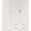 ΝΤΟΥΛΑΠΑ 3ΦΥΛΛΗ CARLY HM384.05 ΜΕ ΔΥΟ ΣΥΡΤΑΡΙΑ ΛΕΥΚΗ 150X55Χ180Υεκ.