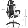 ΠΟΛΥΘΡΟΝΑ GAMING HM1185.03 ΣΕ ΧΡΩΜΑ ΜΑΥΡΟ-ΛΕΥΚΟ 3x61x121Y εκ.