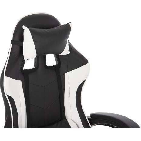 ΠΟΛΥΘΡΟΝΑ GAMING HM1185.03 ΣΕ ΧΡΩΜΑ ΜΑΥΡΟ-ΛΕΥΚΟ 3x61x121Y εκ.