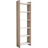 ΒΙΒΛΙΟΘΗΚΗ CLASSIKER HM9226.12 ΜΕΛΑΜΙΝΗΣ SONΟMA-ΛΕΥΚΟ 48,5x22x160Υεκ.