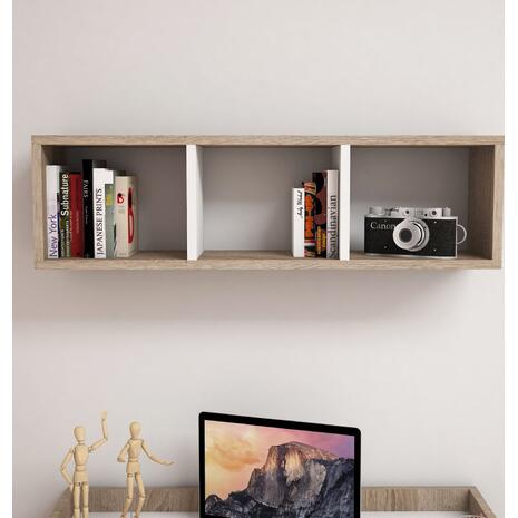 ΡΑΦΙΕΡΑ ΤΟΙΧΟΥ ΜΕΛΑΜΙΝΗΣ SONAMA & ΛΕΥΚΟ CLASSIKER HM9228.12 90x22x25,6Υ εκ.