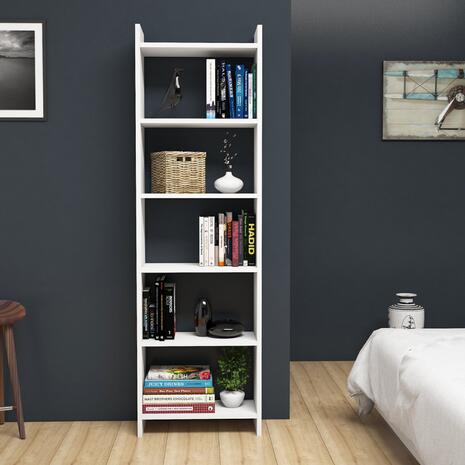 ΒΙΒΛΙΟΘΗΚΗ CLASSIKER HM9226.11 ΜΕΛΑΜΙΝΗΣ ΛΕΥΚH 48,5x22x160Υεκ.