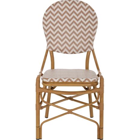 ΚΑΡΕΚΛΑ ΑΛΟΥΜΙΝΙΟΥ BAMBOO LOOK ΦΥΣΙΚΟ - ΛΕΥΚΟ HM5927.03 46x56x95Yεκ.