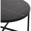 ΤΡΑΠΕΖΙ ΣΑΛΟΝΙΟΥ HM9420.03 BLACK MARBLE ΜΕΛΑΜΙΝΗ-ΜΑΥΡΗ ΜΕΤΑΛΛΙΚΗ ΒΑΣΗ Φ80x48,5Yεκ.