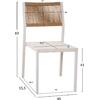 ΚΑΡΕΚΛΑ ΑΛΟΥΜΙΝΙΟΥ ΛΕΥΚΗ ΜΠΕΖ RATTAN & TEXTLINE HM5921.02 46x55,5x83Yεκ.
