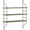 ΡΑΦΙΕΡΑ ΤΟΙΧΟΥ ACHALA ΜΕΛΑΜΙΝΗΣ HM9185.12 OLIVE GREY 60x15x68Y εκ.