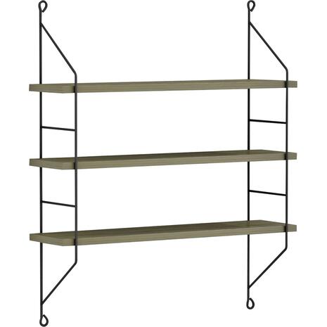 ΡΑΦΙΕΡΑ ΤΟΙΧΟΥ ACHALA ΜΕΛΑΜΙΝΗΣ HM9185.12 OLIVE GREY 60x15x68Y εκ.