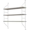 ΡΑΦΙΕΡΑ ΤΟΙΧΟΥ ACHALA ΜΕΛΑΜΙΝΗΣ HM9185.14 SONOMA 60x15x68Y εκ.