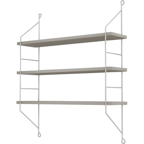 ΡΑΦΙΕΡΑ ΤΟΙΧΟΥ ACHALA ΜΕΛΑΜΙΝΗΣ HM9185.14 SONOMA 60x15x68Y εκ.