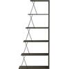 ΒΙΒΛΙΟΘΗΚΗ ΜΙΝΙ TARS HM2241.13 OLIVE GREY ME ΜΑΥΡΕΣ ΒΕΡΓΕΣ 65x22-24x146Υεκ.