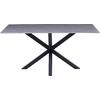 ΤΡΑΠΕΖΙ ΣΑΛΟΝΙΟΥ HM9470.05 GREY MARBLE-ΜΑΥΡΗ ΜΕΤΑΛ.ΒΑΣΗ 120x60x45,5Yεκ.