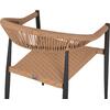 ΠΟΛΥΘΡΟΝΑ ΑΛΟΥΜΙΝΙΟΥ HM5854.12 ΑΝΘΡΑΚΙ PΕ RATTAN ΜΠΕΖ 56x60x78 εκ.