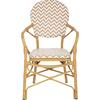 ΠΟΛΥΘΡΟΝΑ ΑΛΟΥΜΙΝΙΟΥ BAMBOO LOOK ΦΥΣΙΚΟ - ΛΕΥΚΟ HM5928.03 55x58x95 εκ.