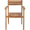 ΠΟΛΥΘΡΟΝΑ ERIETTA ΞΥΛΟ TEAK ΣΤΟΙΒΑΖΟΜΕΝΗ HM9534 ΣΕ ΦΥΣΙΚΟ ΧΡΩΜΑ 60x54x87Y εκ.