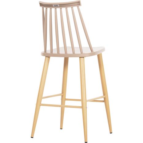 ΣΚΑΜΠΟ ΜΠΑΡ ΜΕΣ.ΥΨΟΥΣ VANESSA HM9300.25 ΚΑΠΟΥΤΣΙΝΟ PP & ΠΟΔΙΑ ΟΨΗ ΞΥΛΟΥ 45,5x46x97Υεκ (σετ 2 τεμαχίων)
