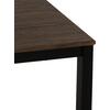 ΤΡΑΠΕΖΙ ΤΡΑΠΕΖΑΡΙΑΣ GOOSE HM9532 MDF ΚΑΡΥΔΙ-ΜΑΥΡΟ ΜΕΤΑΛΛΟ 120X80Χ75Yεκ.