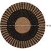 ΧΑΛΙ ΣΤΡΟΓΓΥΛΟ KIRKI HM7841 ΑΠΟ ΦΥΣΙΚΕΣ ΙΝΕΣ ΥΔΡΟΥΑΚΙΝΘΟΥ ΜΑΥΡΟ-ΦΥΣΙΚΟ Φ120εκ