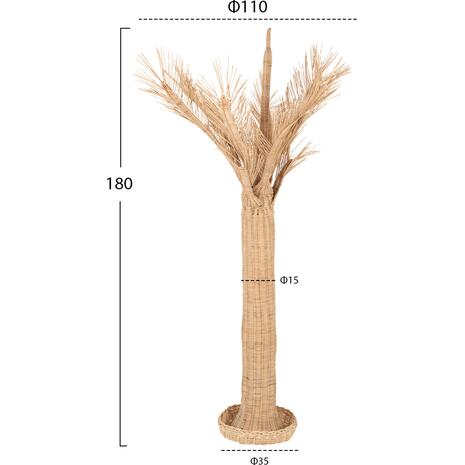 ΔΙΑΚΟΣΜΗΤΙΚΟ ΔΕΝΤΡΟ HM7871 RATTAN ΣΕ ΦΥΣΙΚΟ ΧΡΩΜΑ Φ110x180Yεκ.