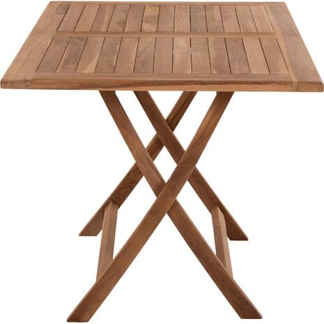 ΤΡΑΠΕΖΙ ΤΡΑΠΕΖΑΡΙΑΣ KENDALL ΠΤΥΣΣΟΜΕΝΟ HM9542 TEAK ΣΕ ΦΥΣΙΚΟ ΧΡΩΜΑ 120x80x75Yεκ.