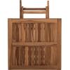 ΤΡΑΠΕΖΙ ΤΕΤΡΑΓΩΝΟ KENDALL ΠΤΥΣΣΟΜΕΝΟ HM9544 TEAK ΣΕ ΦΥΣΙΚΟ ΧΡΩΜΑ 80x80x75Yεκ.