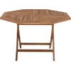 ΤΡΑΠΕΖΙ ΠΟΛΥΓΩΝΟ KENDALL ΠΤΥΣΣΟΜΕΝΟ HM9545 TEAK ΣΕ ΦΥΣΙΚΟ ΧΡΩΜΑ 120x120x75Yεκ.