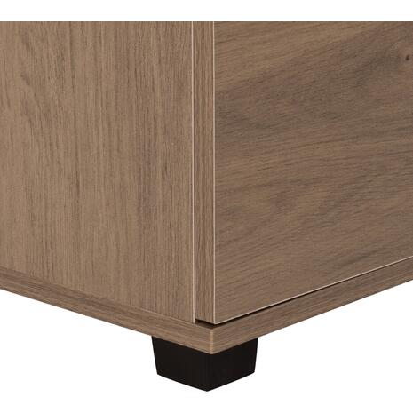 ΣΥΡΤΑΡΙΕΡΑ ΜΕ 4 ΣΥΡΤΑΡΙΑ THORG HM8996.05 ΜΕΛΑΜΙΝΗ ΣΕ ΦΥΣΙΚΟ ΞΥΛΟΥ 80x40x83Υεκ.