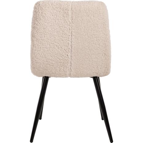 ΚΑΡΕΚΛΑ SHELLY HM8590.02 ΛΕΥΚΟ TEDDY ΥΦΑΣΜΑ ME ΜΕΤΑΛΛΙΚΑ ΜΑΥΡΑ ΠΟΔΙΑ 48x64x87Yεκ. (σετ 2 τεμαχίων) (Λευκό)