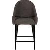 ΣΚΑΜΠΟ ΜΕΣΑΙΟΥ ΥΨΟΥΣ SARKY HM8586.01 ΥΦΑΣΜΑ ΜΠΟΥΚΛΕ ΓΚΡΙ-ΜΑΥΡΑ ΜΕΤΑΛ. ΠΟΔΙΑ 55x62x105Yεκ. (Γκρι)