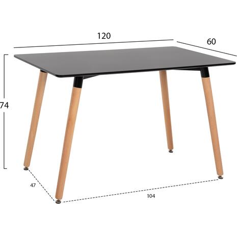 ΤΡΑΠΕΖΙ MINIMAL HM8581.02 ΑΝΟΙΧΤΟ ΓΚΡΙ MDF-ΠΟΔΙΑ ΟΞΙΑ ΣΕ ΦΥΣΙΚΟ ΧΡΩΜΑ- 120Χ60X74Υεκ. (Black)