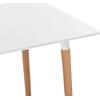 ΤΡΑΠΕΖΙ MINIMAL HM8581.01 ΛΕΥΚΟ MDF-ΠΟΔΙΑ ΟΞΙΑ ΣΕ ΦΥΣΙΚΟ ΧΡΩΜΑ- 120Χ60X74Υεκ.