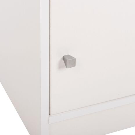 ΚΟΜΟΔΙΝΟ ΜΕΛΑΜΙΝΗΣ MALORY HM2205.05 ΛΕΥΚO 40x40x50Yεκ. (Λευκό)