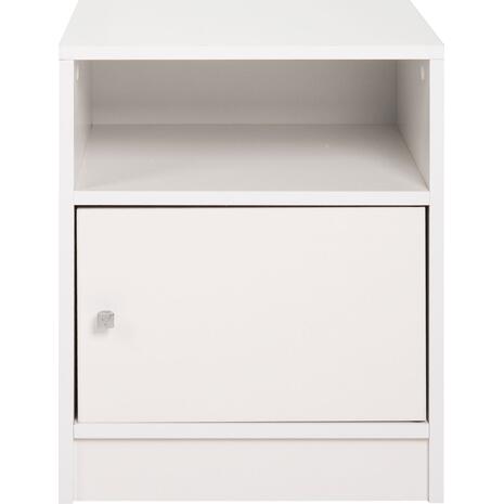 ΚΟΜΟΔΙΝΟ ΜΕΛΑΜΙΝΗΣ MALORY HM2205.05 ΛΕΥΚO 40x40x50Yεκ. (Λευκό)