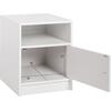 ΚΟΜΟΔΙΝΟ ΜΕΛΑΜΙΝΗΣ MALORY HM2205.05 ΛΕΥΚO 40x40x50Yεκ. (Λευκό)