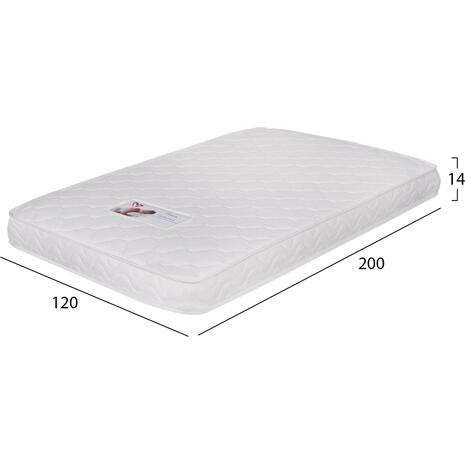 ΣΤΡΩΜΑ ΑΦΡΟΥ ΧΩΡΙΣ ΕΛΑΤΗΡΙΑ JORDY 120X200x15Y-- HM374.08  (ROLL PACKING) ΛΕΥΚΟ