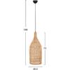 ΦΩΤΙΣΤΙΚΟ ΟΡΟΦΗΣ THEON HM7888 ΚΡΕΜΑΣΤΟ ΑΠΟ RATTAN ΣΕ ΦΥΣΙΚΟ ΧΡΩΜΑ Φ22x148Υ εκ.