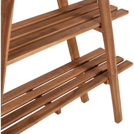 ΒΙΒΛΙΟΘΗΚΗ STAM HM7895 TEAK ΞΥΛΟ ΣΕ ΦΥΣΙΚΟ ΧΡΩΜΑ 120x33x180Y εκ.