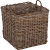 ΣΕΤ ΔΙΑΚΟΣΜΗΤΙΚΑ ΚΑΛΑΘΙΑ KATER HM9657 4ΤΜΧ ΑΠΟ KUBU RATTAN ΣΕ ΓΚΡΙ 52x52x50-57Υεκ.