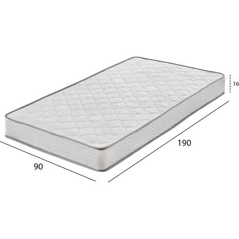 ΣΤΡΩΜΑ CONTINUOUS SPRING ΧΑΜΗΛΗ ΣΟΥΣΤΑ ΜΟΝΗΣ ΟΨΗΣ HM671.01 90x190x16 εκ.