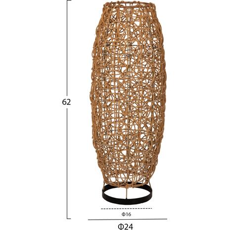 ΦΩΤΙΣΤΙΚΟ ΔΑΠΕΔΟΥ HM7877 RATTAN ΣΕ ΦΥΣΙΚΟ ΧΡΩΜΑ Φ24x62Yεκ.