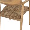 ΠΟΛΥΘΡΟΝΑ KINGSLEY HM9634.01 ΞΥΛΟ TEAK & ΨΑΘΑ ΣΕ ΦΥΣΙΚΟ ΧΡΩΜΑ 57,5x54x80Yεκ.