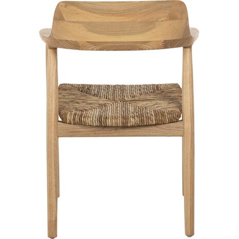 ΠΟΛΥΘΡΟΝΑ KINGSLEY HM9634.01 ΞΥΛΟ TEAK & ΨΑΘΑ ΣΕ ΦΥΣΙΚΟ ΧΡΩΜΑ 57,5x54x80Yεκ.