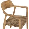 ΠΟΛΥΘΡΟΝΑ KINGSLEY HM9634.01 ΞΥΛΟ TEAK & ΨΑΘΑ ΣΕ ΦΥΣΙΚΟ ΧΡΩΜΑ 57,5x54x80Yεκ.