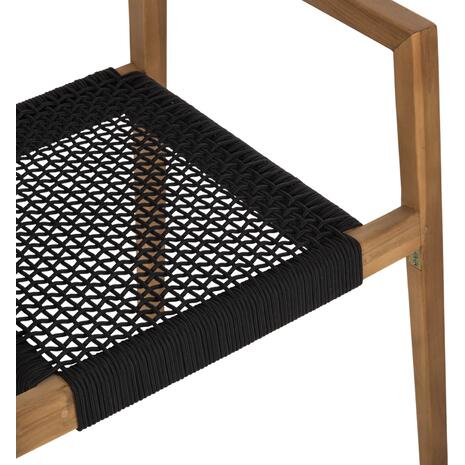 ΠΟΛΥΘΡΟΝΑ CHARLOTTE HM9637.02 ΞΥΛΟ TEAK & ΜΑΥΡΟ ΣΧΟΙΝΙ--B'ΔΙΑΛΟΓΗΣ 59x54x83Y