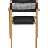 ΠΟΛΥΘΡΟΝΑ CHARLOTTE HM9637.02 ΞΥΛΟ TEAK ΦΥΣΙΚΟ & ΜΑΥΡΟ ΣΧΟΙΝΙ 59x54x83Y εκ.