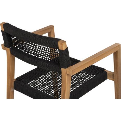 ΠΟΛΥΘΡΟΝΑ CHARLOTTE HM9637.02 ΞΥΛΟ TEAK & ΜΑΥΡΟ ΣΧΟΙΝΙ--B'ΔΙΑΛΟΓΗΣ 59x54x83Y